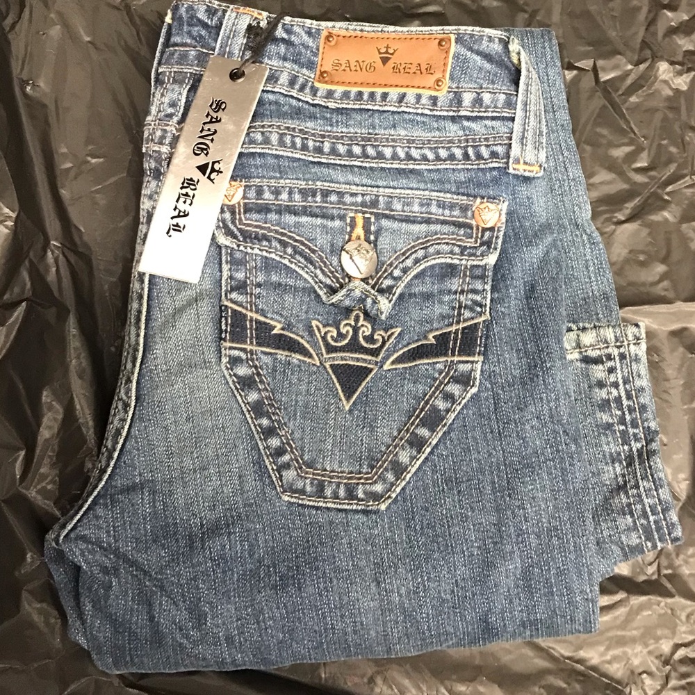 Sang real boot cut denim